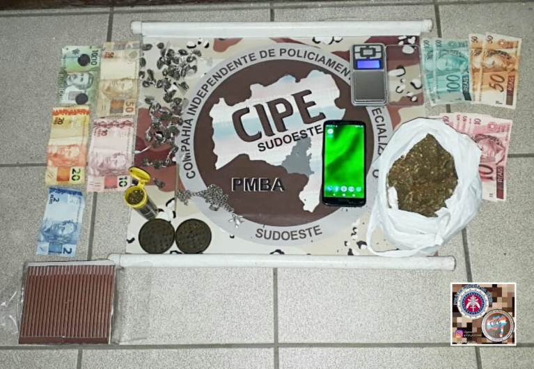 Caesg captura indivíduo por tráfico de drogas e posse de cédulas de dinheiro falso