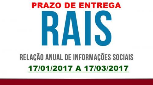 RAIS 2017, Prazo de Entrega