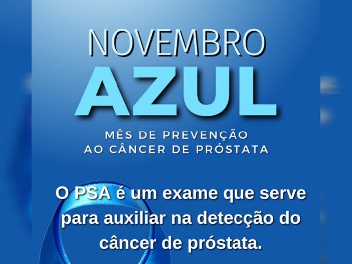 Novembro azul mês do combate ao câncer de próstata 💙