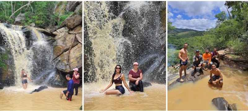 Cachoeira Zé de Pulú está ativa após as fortes chuvas em Tremedal