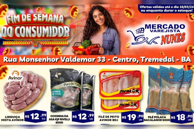 Fim de Semana do Consumidor com mega promoção no Varejista Nunes 🙀🙀