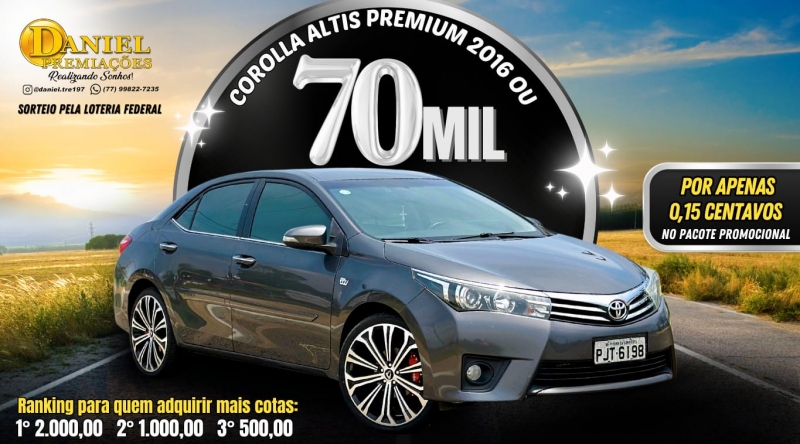 Corolla altis Premium 2016 ou 70 mil reais💸🤑