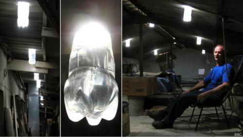 Brasileiro 

criador de luz com garrafas pet tem invenção espalhada pelo mundo