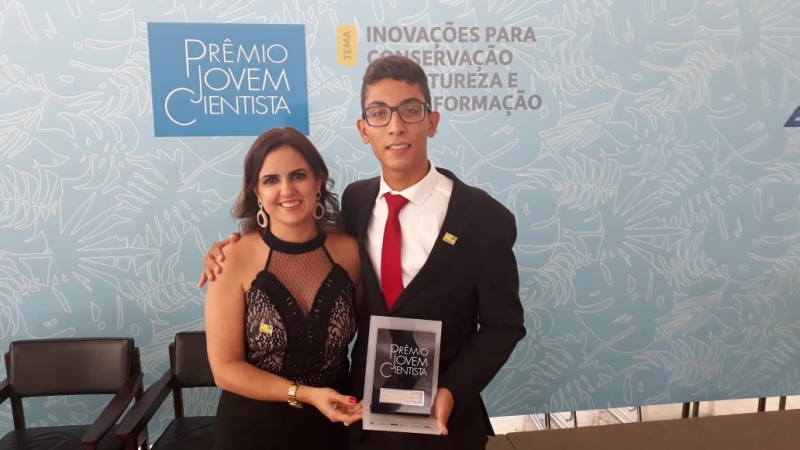 Estudante da zona rural de Caculé é premiado  no 29º Prêmio Jovem Cientista